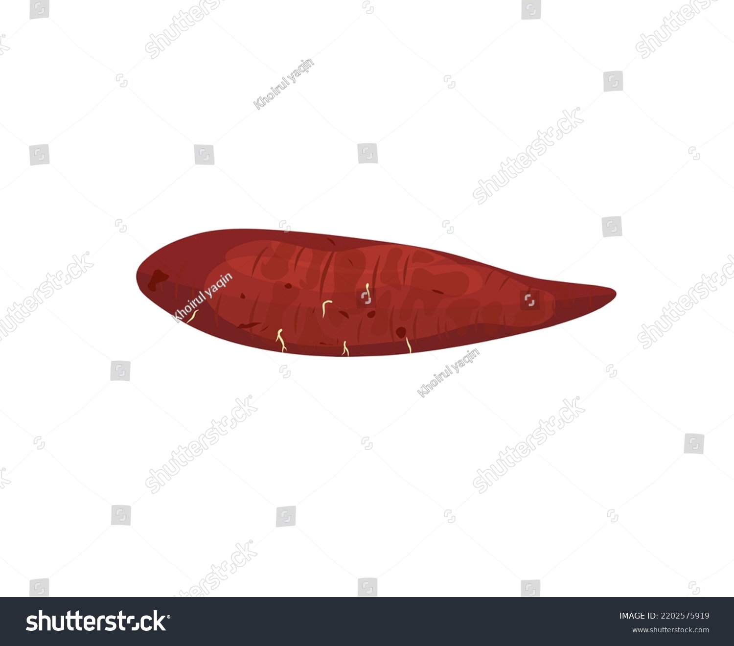 SVG of Illustration of sweet potatoes with leaves svg