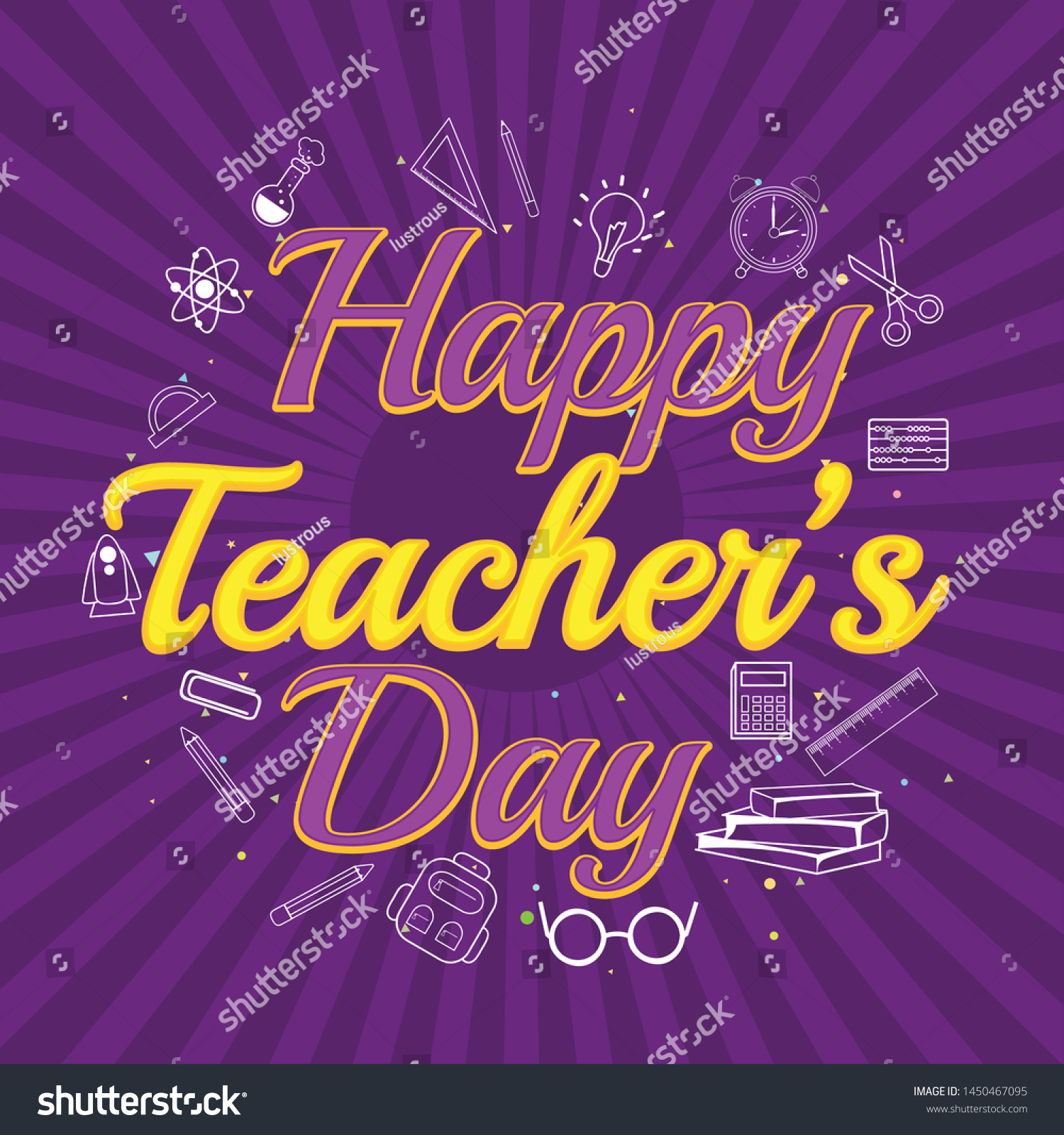 Illustration 5th September Happy Teachers Day Stock Vector (Royalty ...