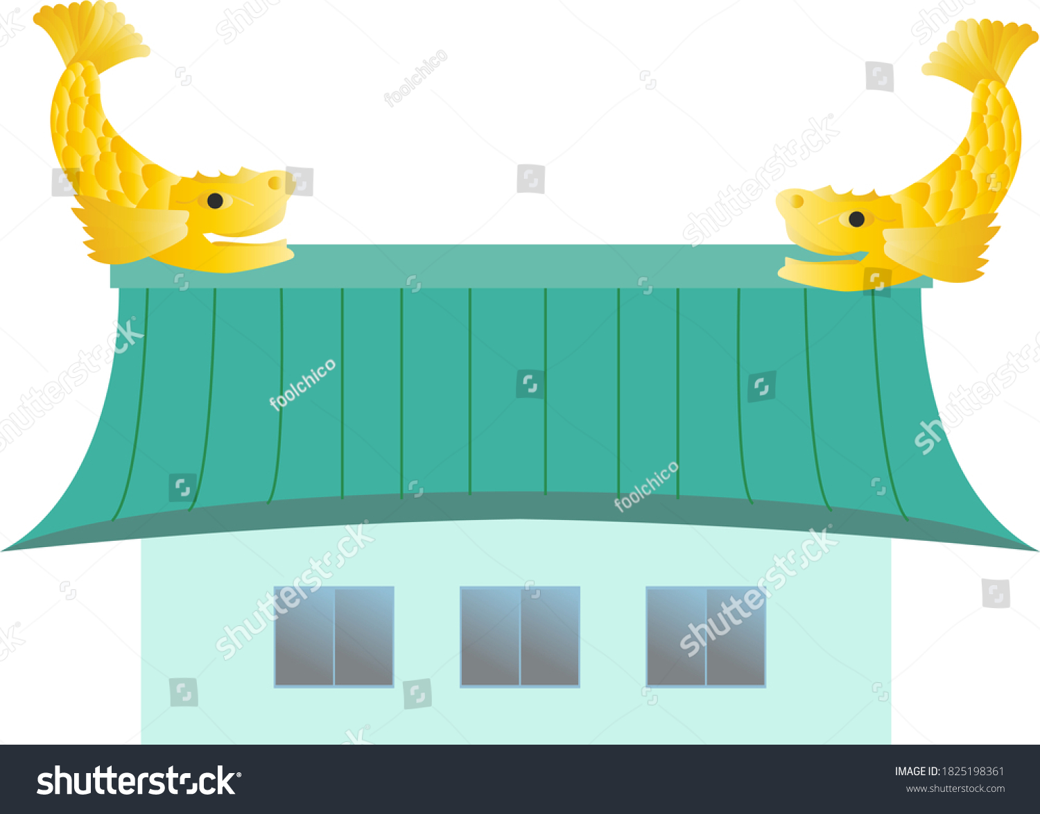 名古屋 しゃちほこ Stock Illustrations Images Vectors Shutterstock