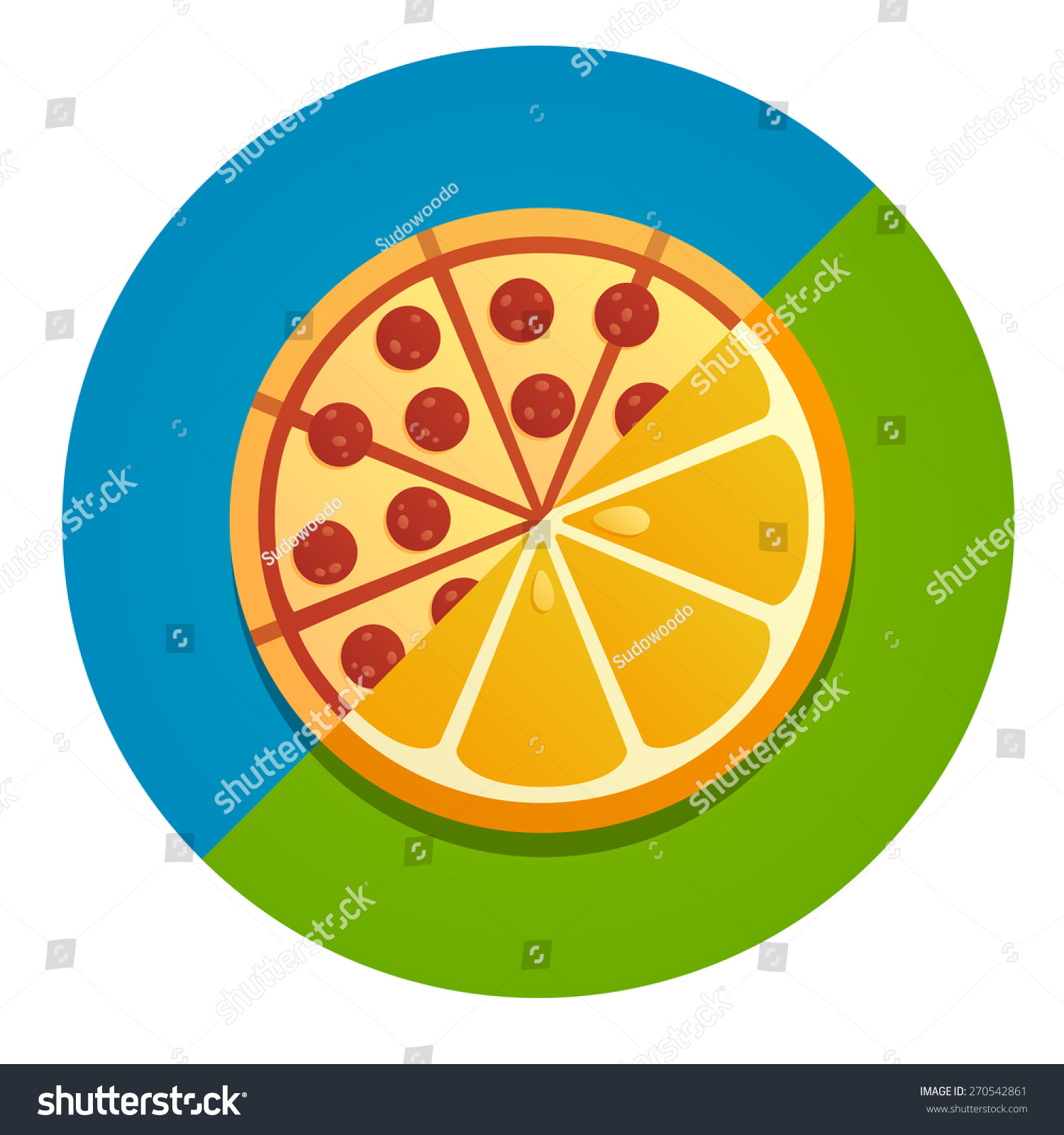 Illustration Concept Healthy Unhealthy Food Choice Stock Vector ...