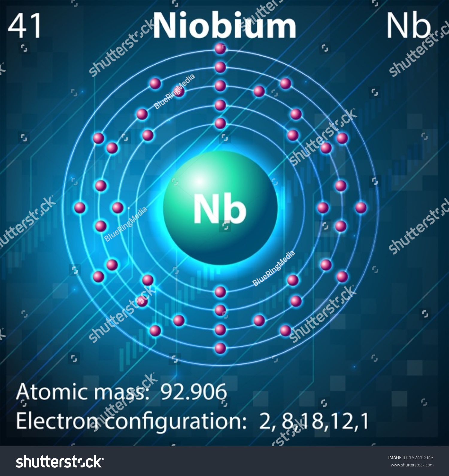 Illustration Element Niobium Stock Vector (Royalty Free) 152410043