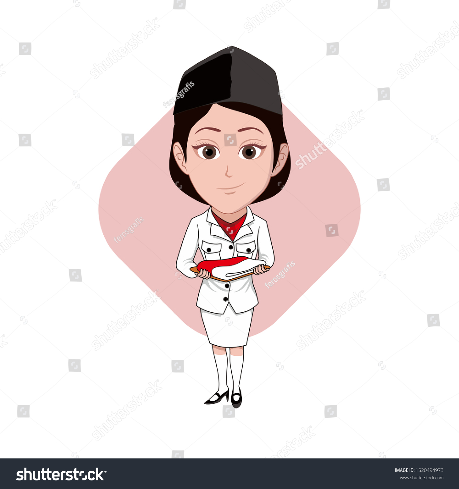 illustration female character indonesian flagraiser known stock vector royalty free 1520494973 https www shutterstock com image vector illustration female character indonesian flagraiser known 1520494973