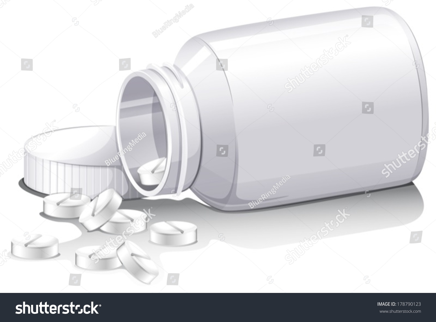 SVG of Illustration of the medicinal tablets on a white background svg