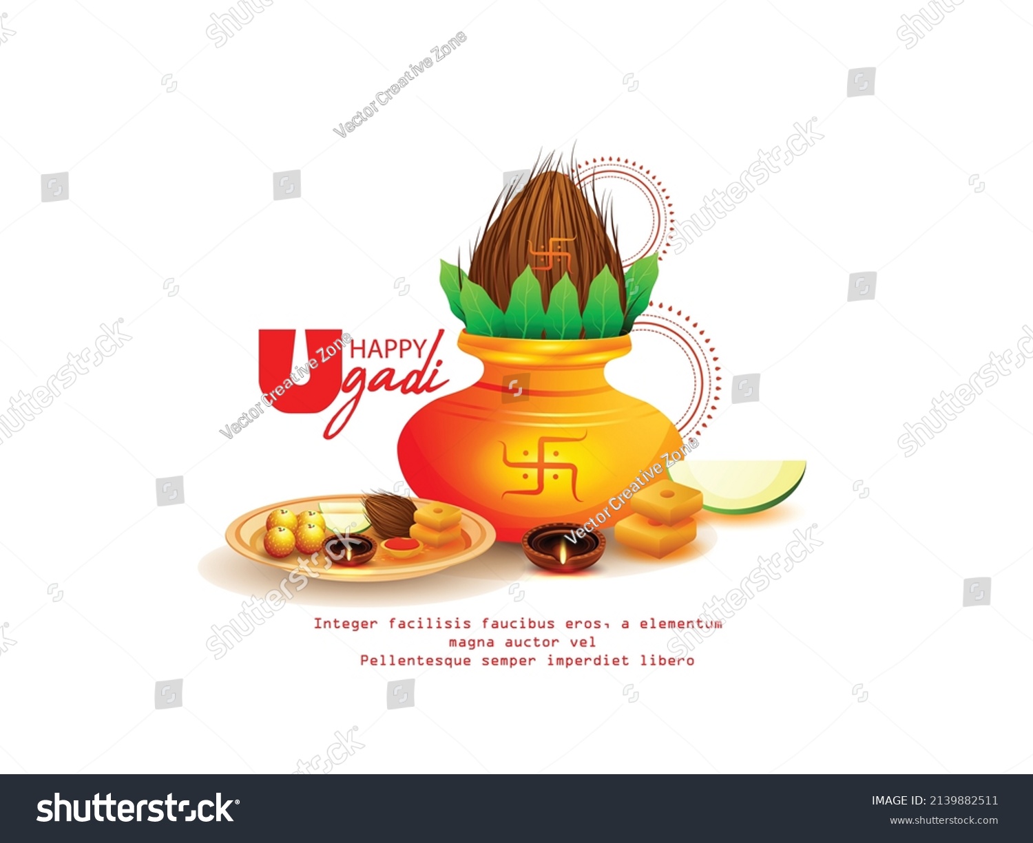 Illustration Traditional Festival Holiday Background Karnataka Stock