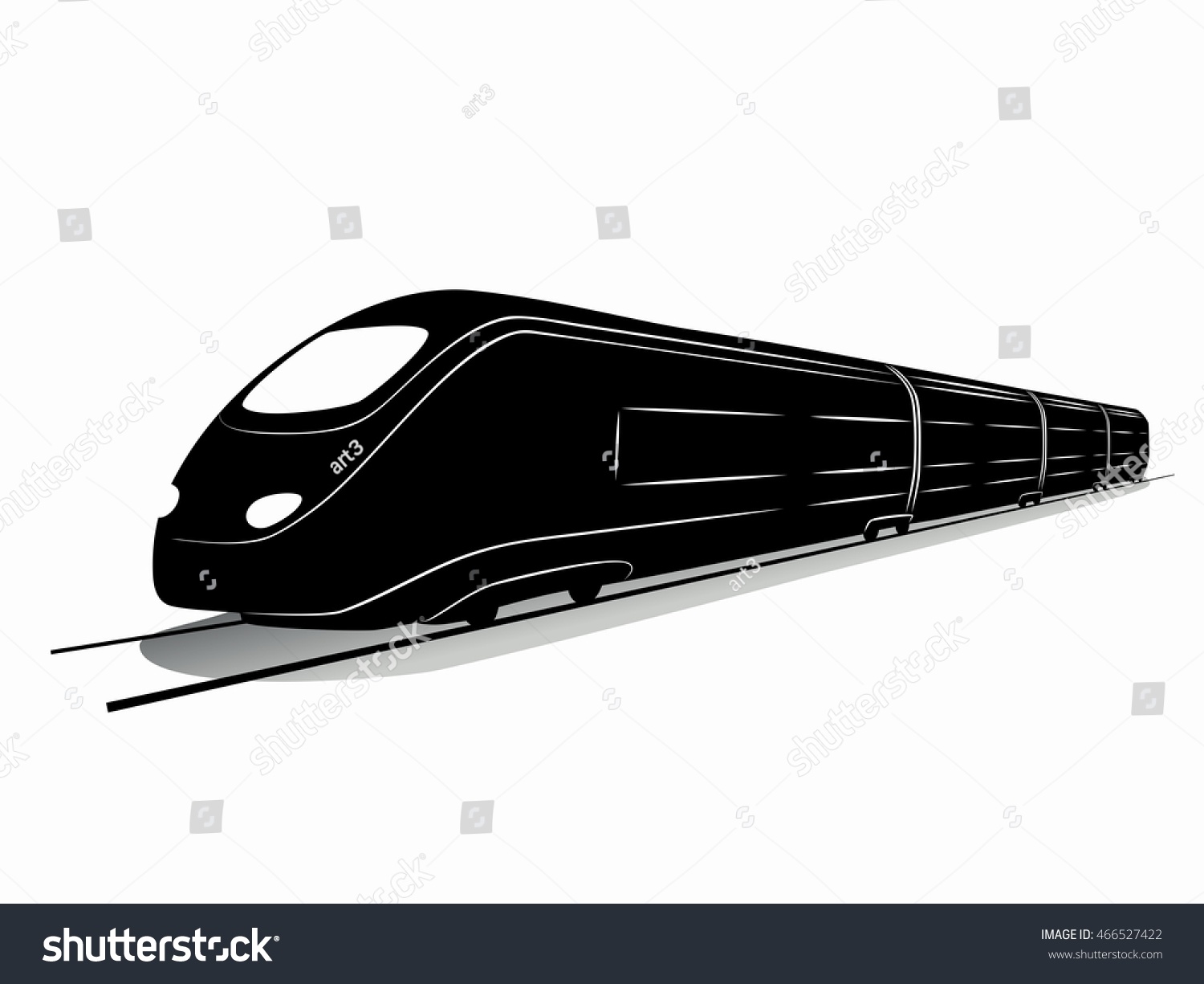 Illustration Train Black White Drawing White: เวกเตอร์สต็อก (ปลอดค่า