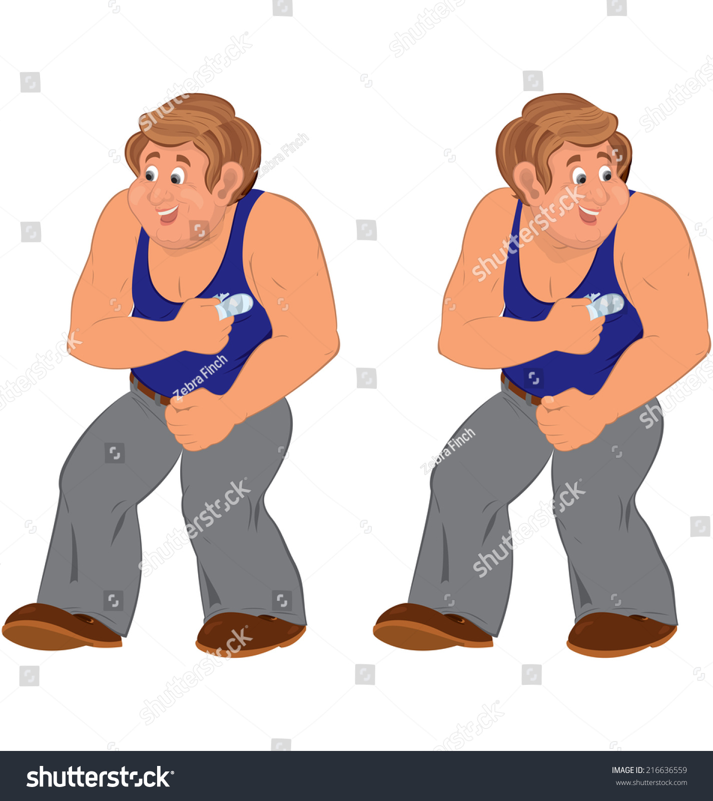 Illustration Two Cartoon Male Characters Isolated Stock Vector Royalty Illustration Two Cartoon Male Characters Isolated Stock Vector Royalty