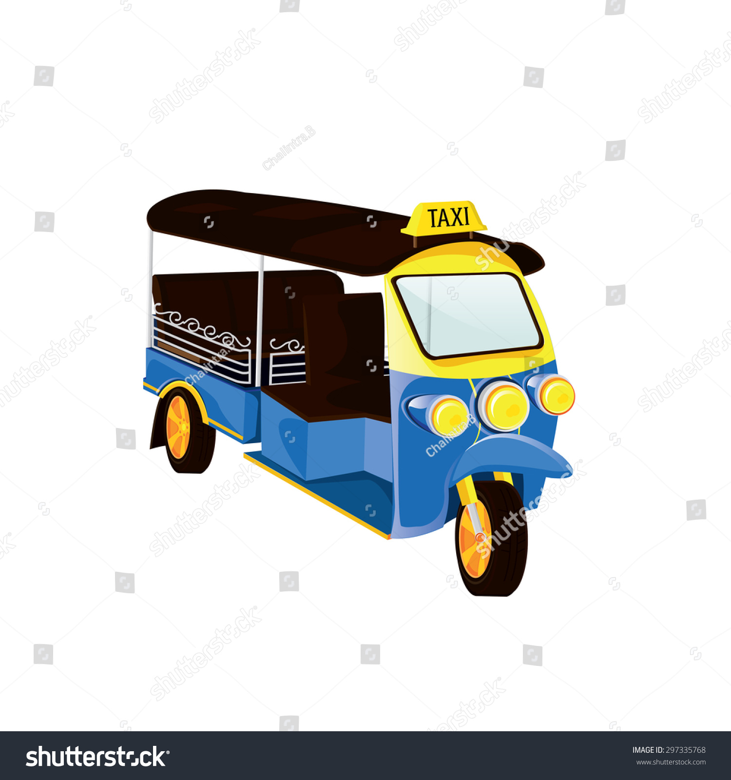 Illustration. Tuk Tuk In Thailand. 1 - 297335768 : Shutterstock