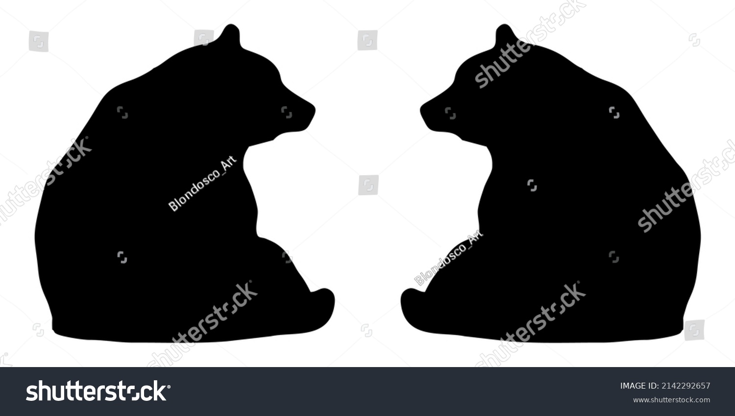 SVG of Illustration vector graphic of Bear Icon. Black.  svg