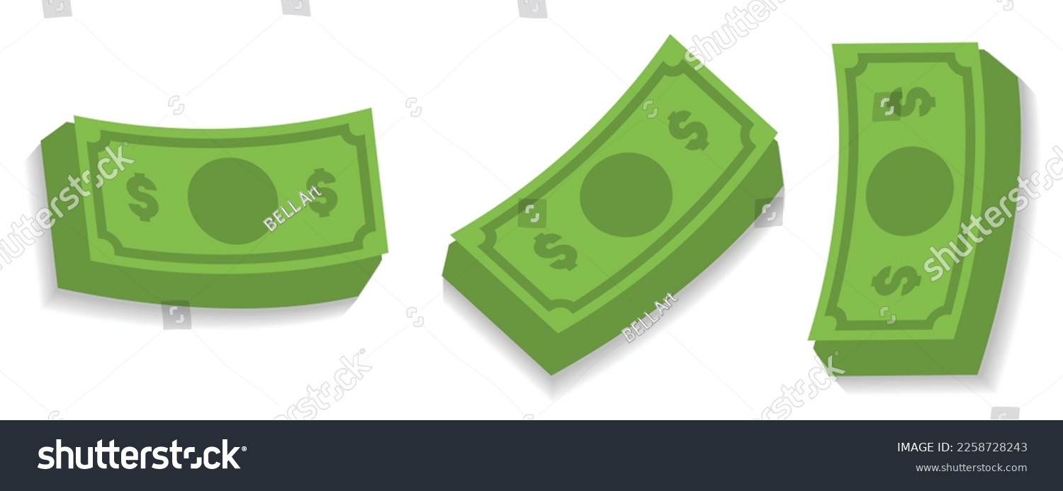 SVG of Illustration vector graphic of  Dollar sign, two dollar bill icon, dollar bill symbol. svg