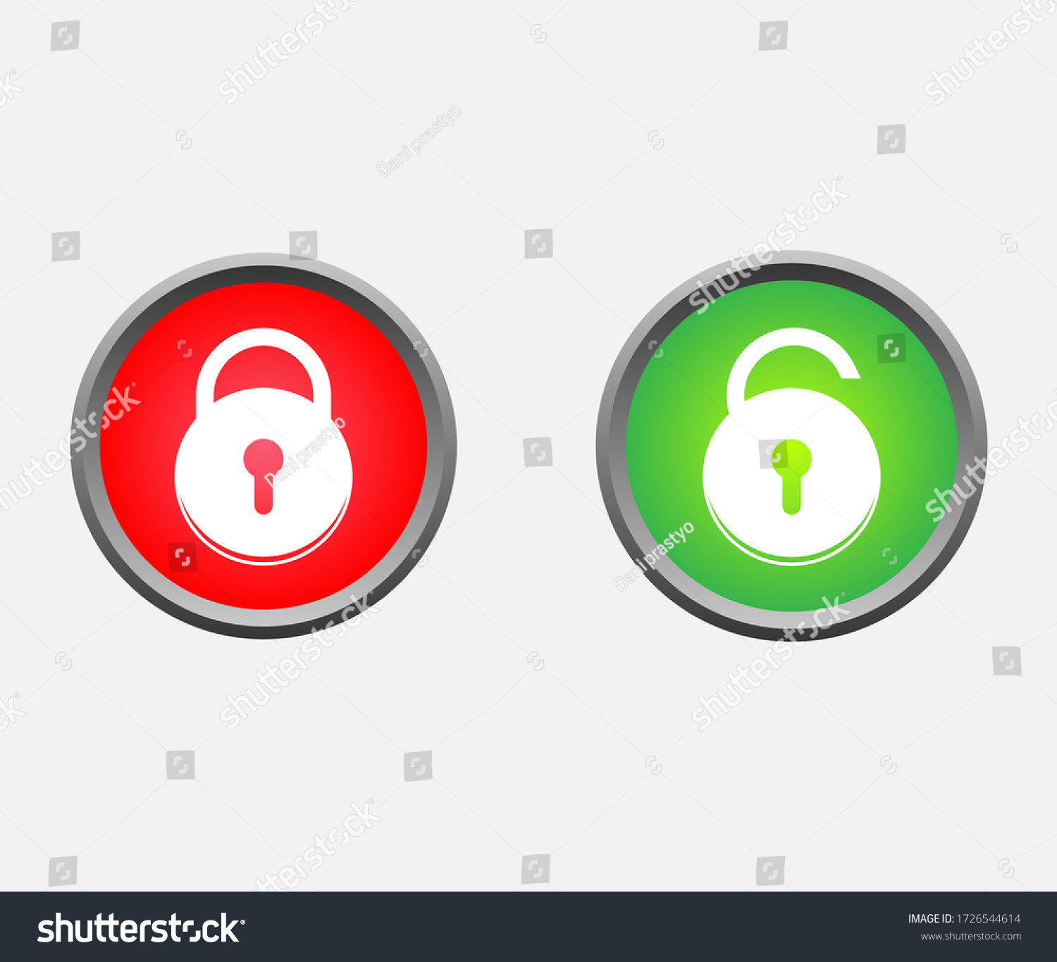 Illustration Vector Graphic Lock Unlock Icon Stock Vector Royalty Free