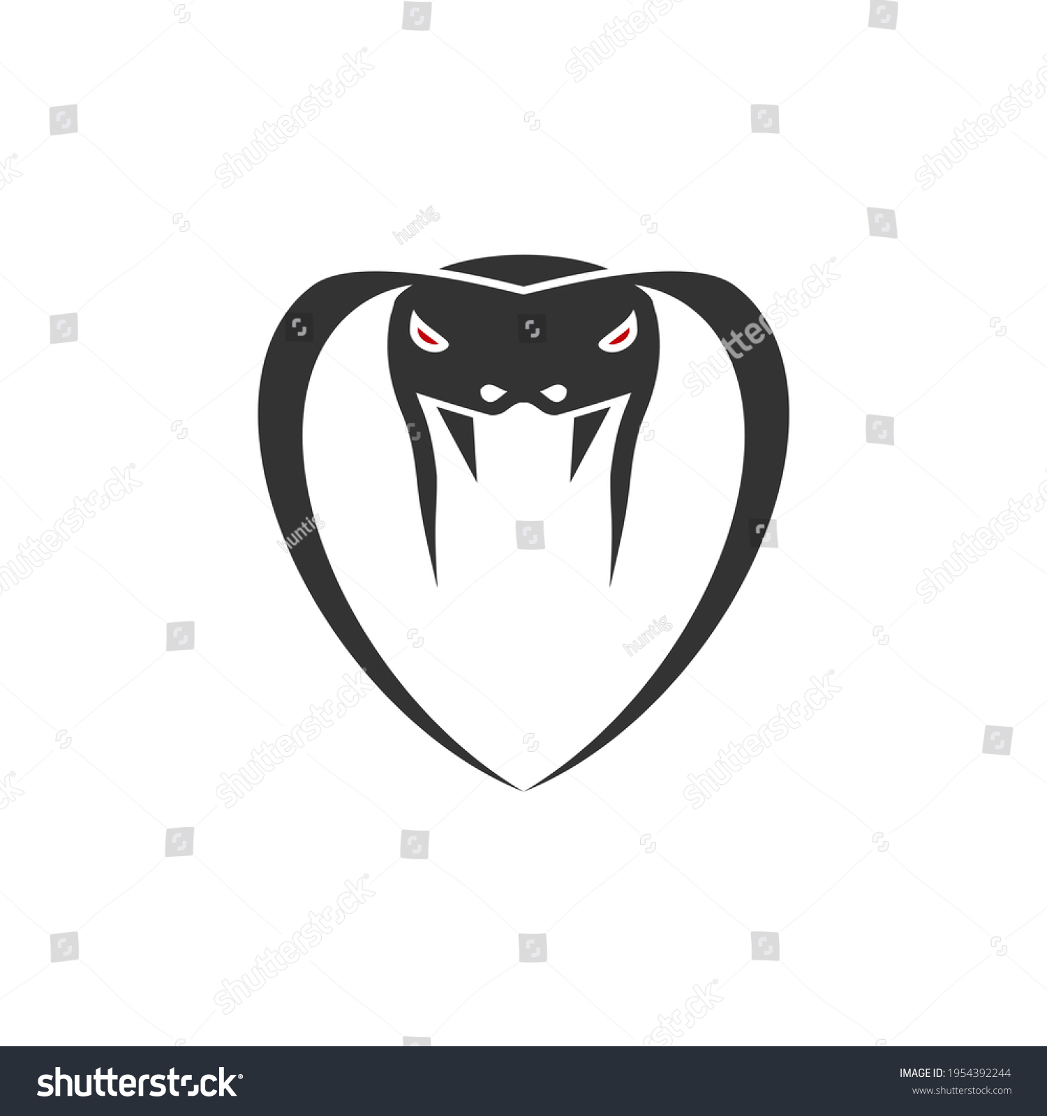 SVG of illustration vector graphic of modern cobra head logo svg