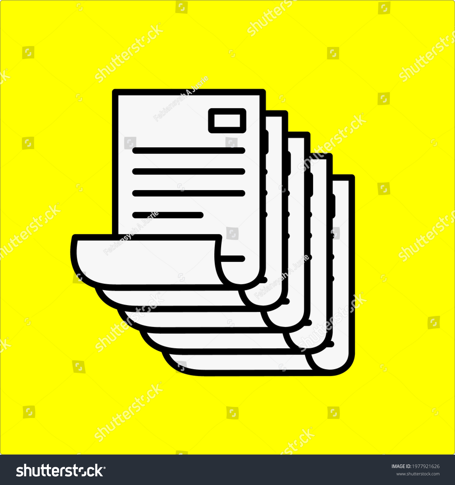 illustration-vector-graphic-paper-various-kinds-stock-vector-royalty