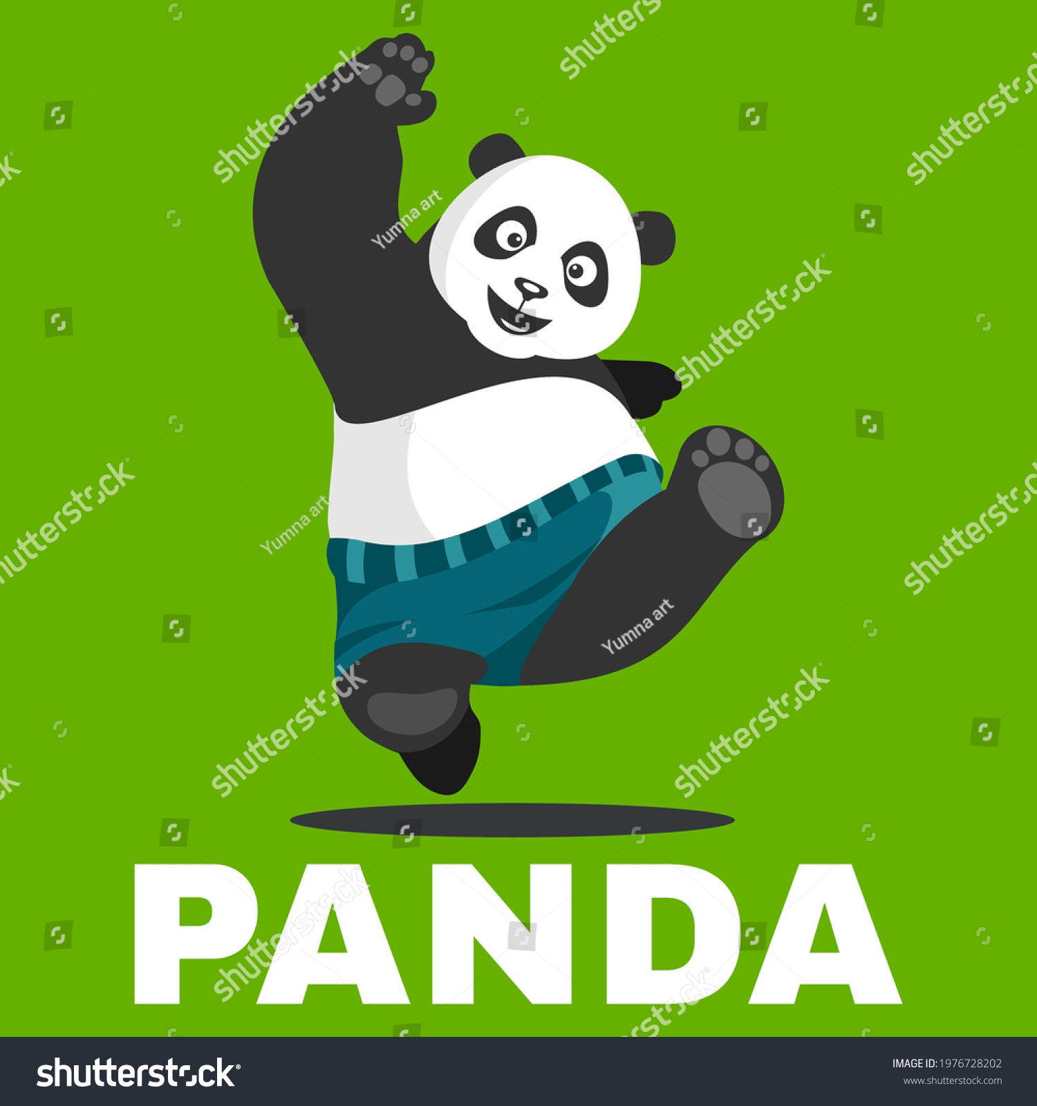 SVG of illustration vector graphic of The walking fat panda character is perfect for mascots, children's t-shirts, logos and icons svg