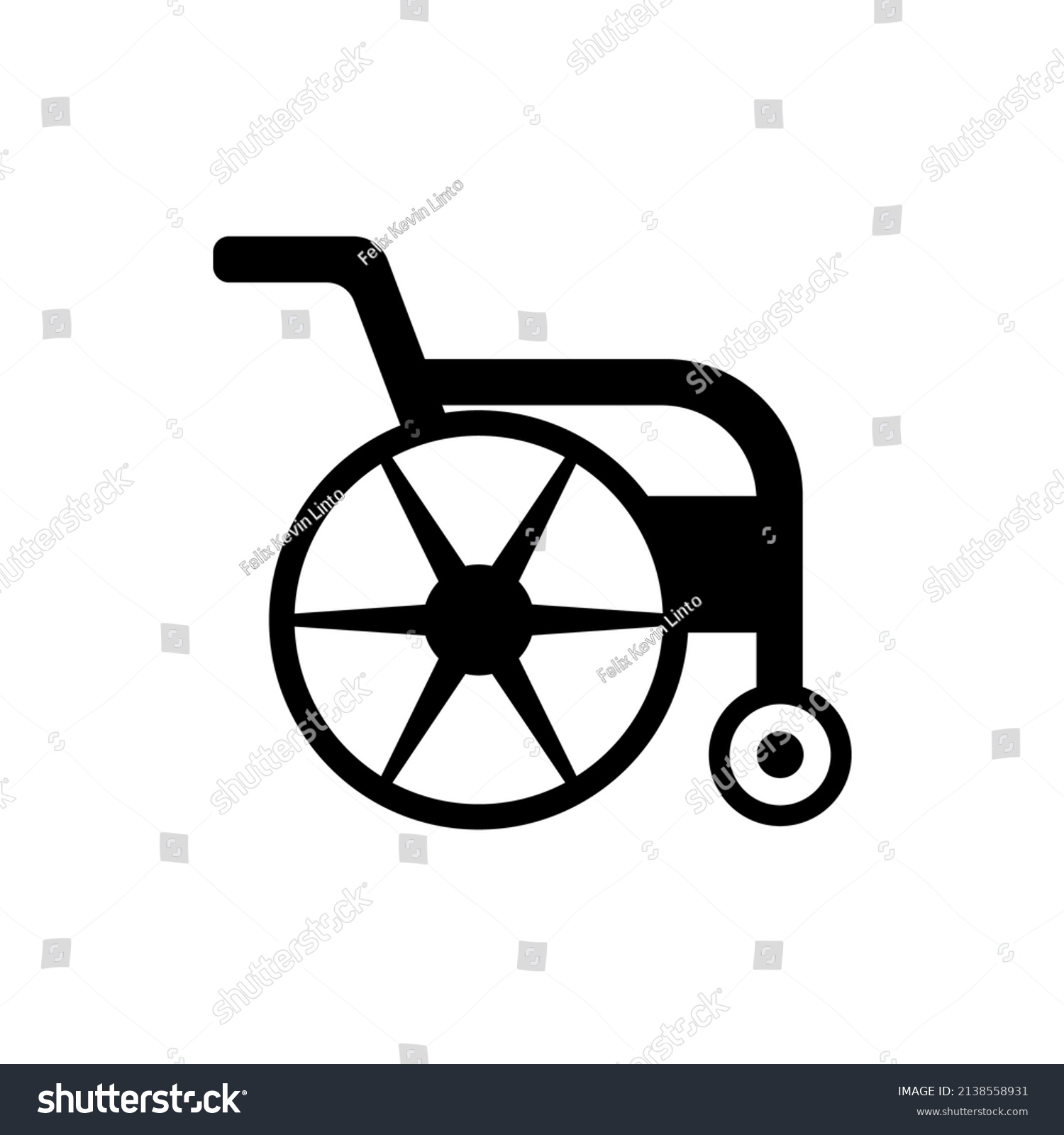 Illustration Vector Graphic Wheelchair Icon Concept Stock Vector ...