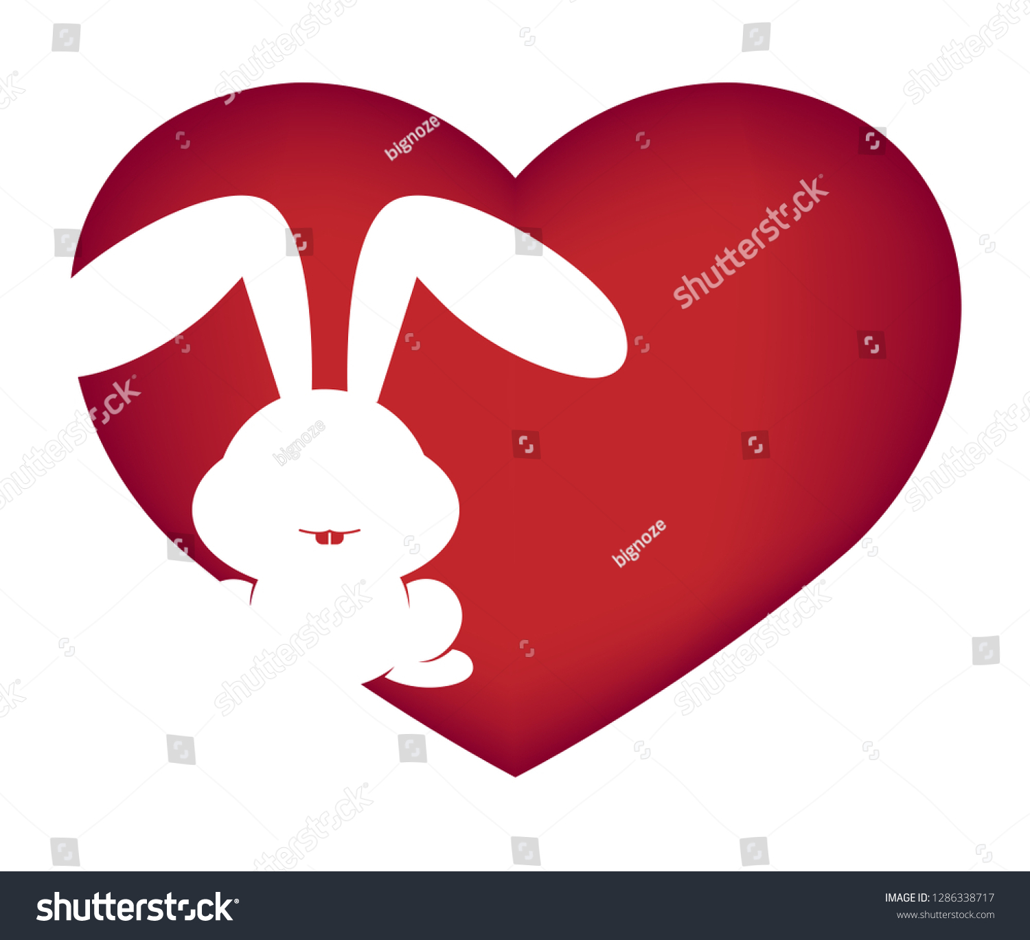 Illustrations Rabbit Action Logo On White Stock Vector Royalty Free 1286338717 5384