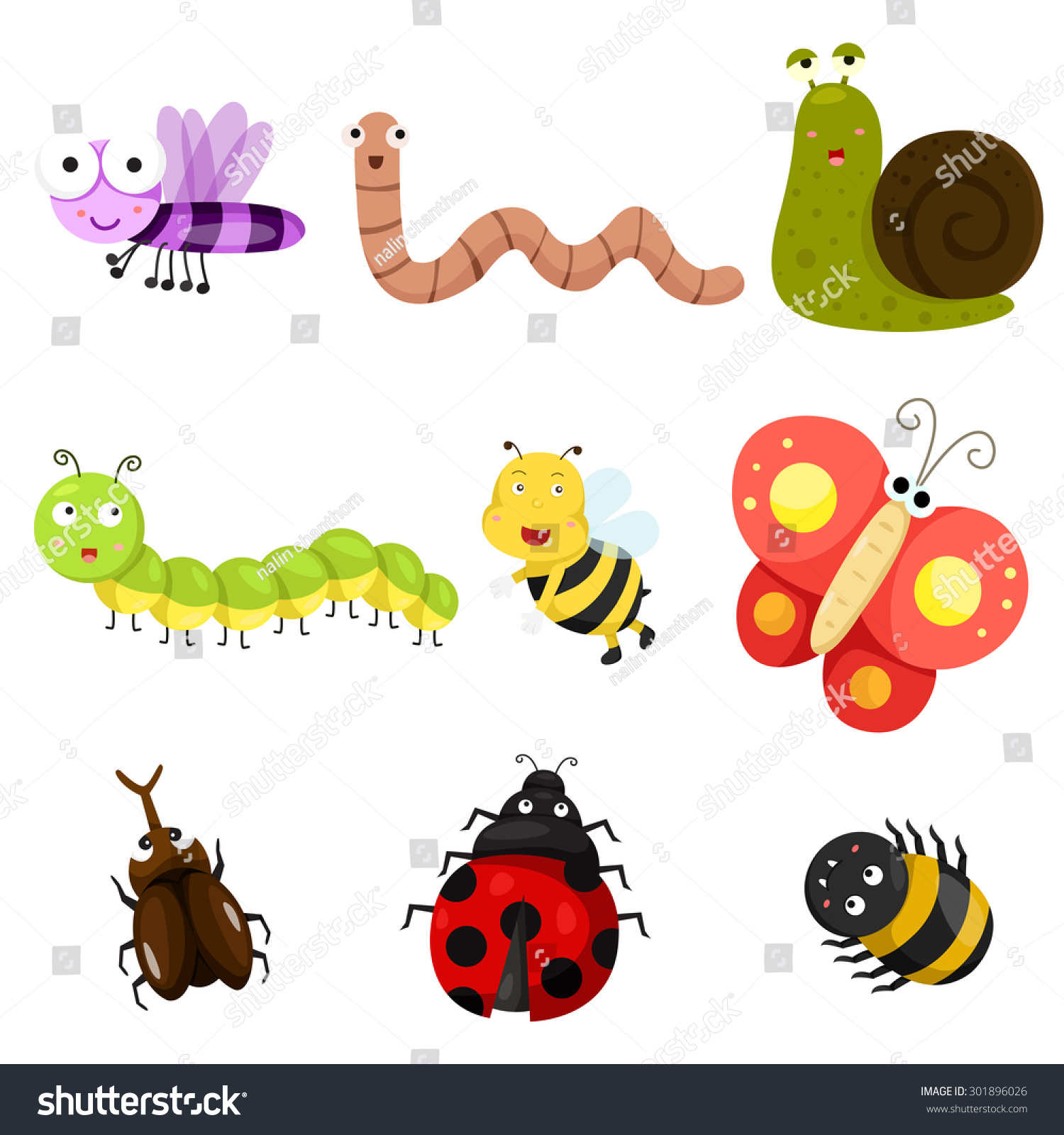 Illustrator Of Bug Stock Vector 301896026 : Shutterstock