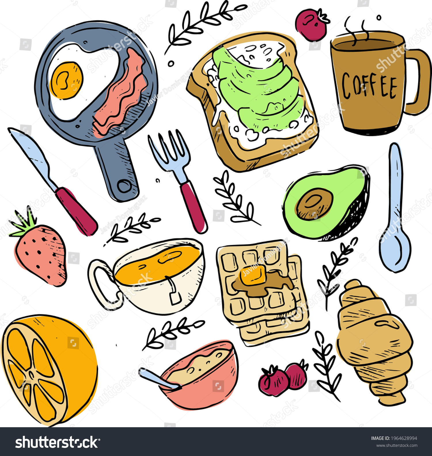 2 Desayuno ilustracion Images, Stock Photos & Vectors | Shutterstock