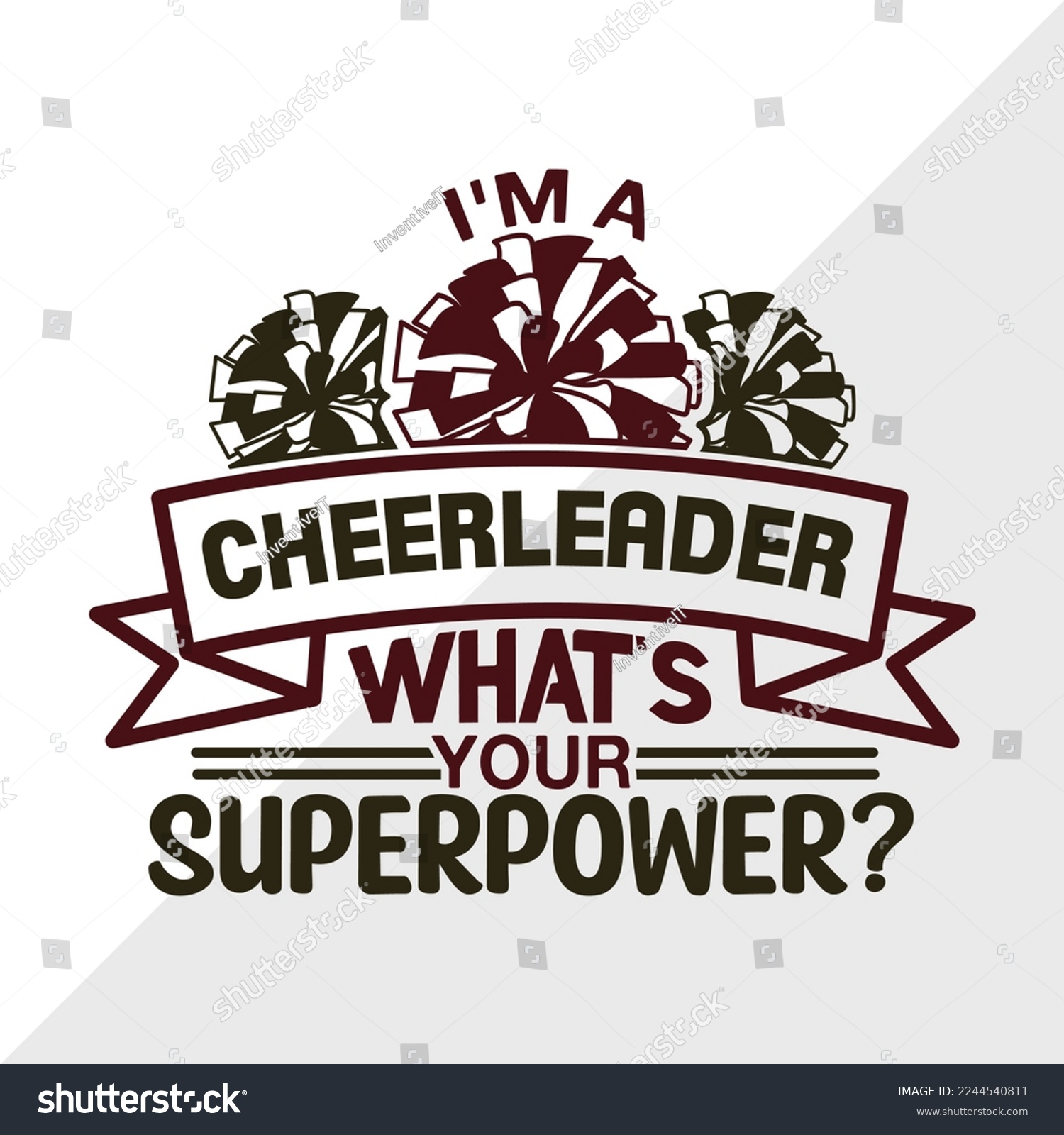 SVG of Im A Cheerleader Whats Your Superpower SVG Printable Vector Illustration svg