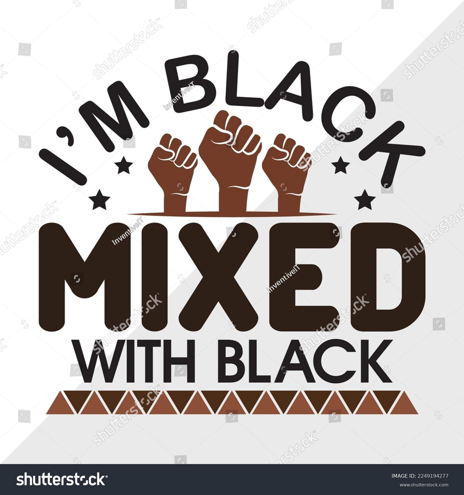 SVG of Im Black Mixed SVG Printable Vector Illustration svg