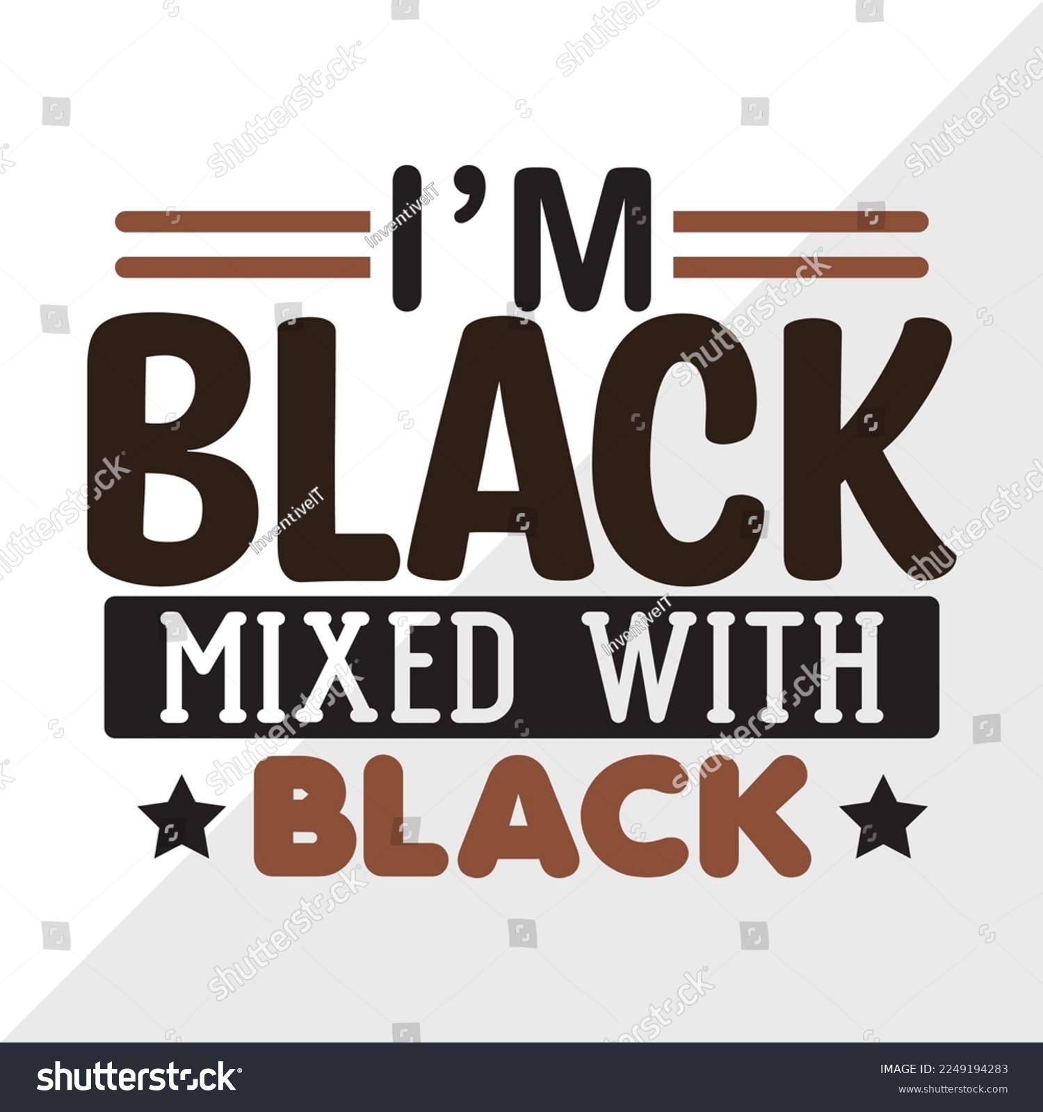 SVG of Im Black Mixed SVG Printable Vector Illustration svg