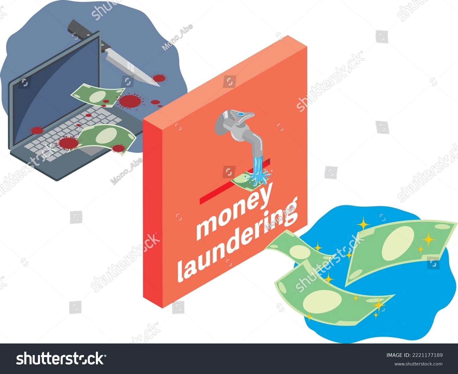 SVG of Image illustration of money laundering svg