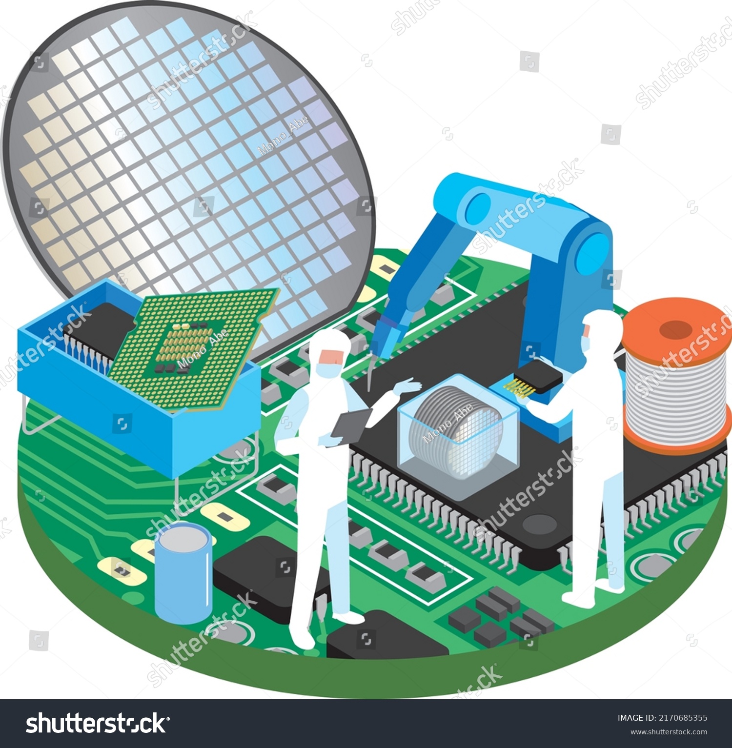 SVG of Image illustration of semiconductor industry svg
