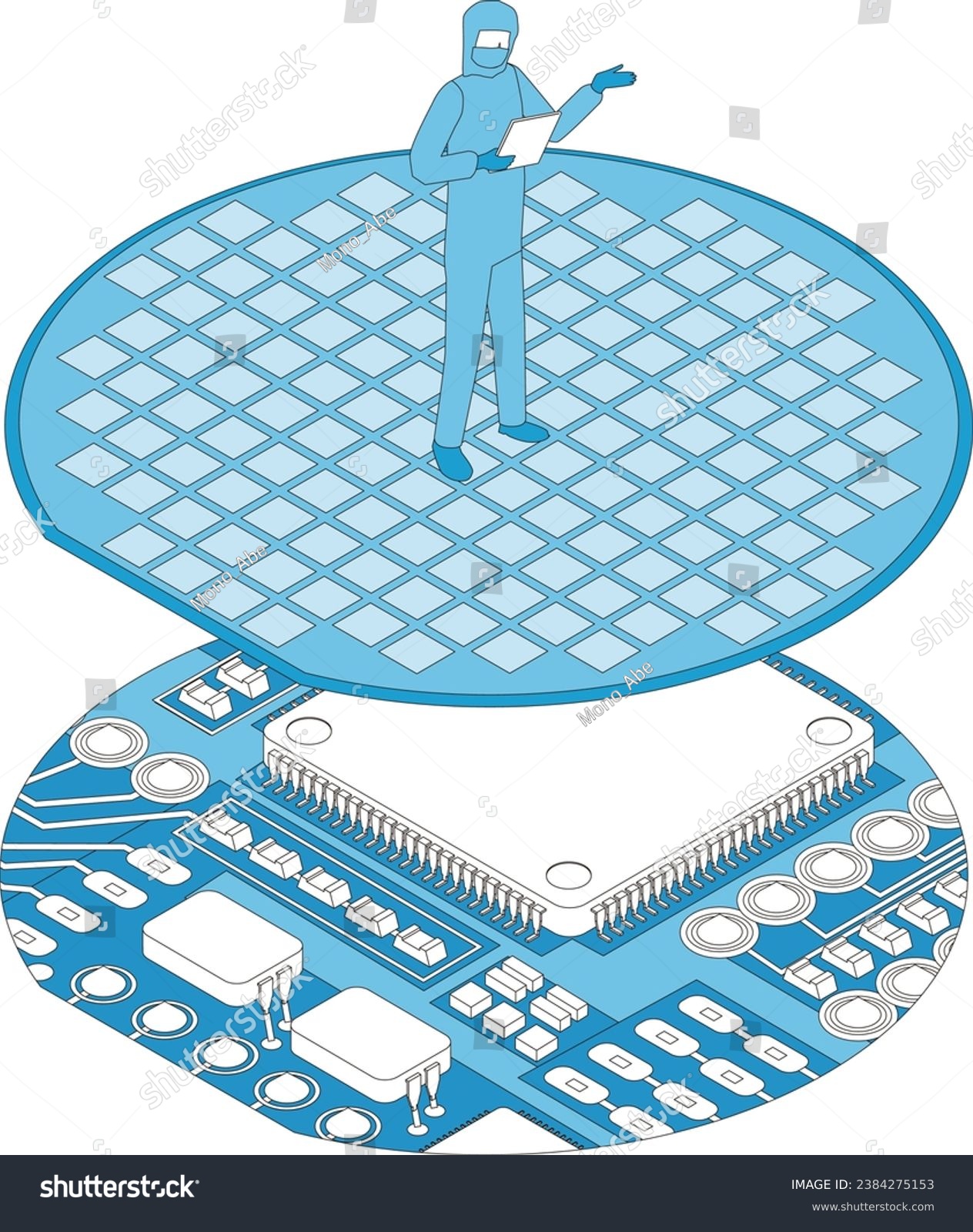 SVG of Image illustration of semiconductor manufacturing svg
