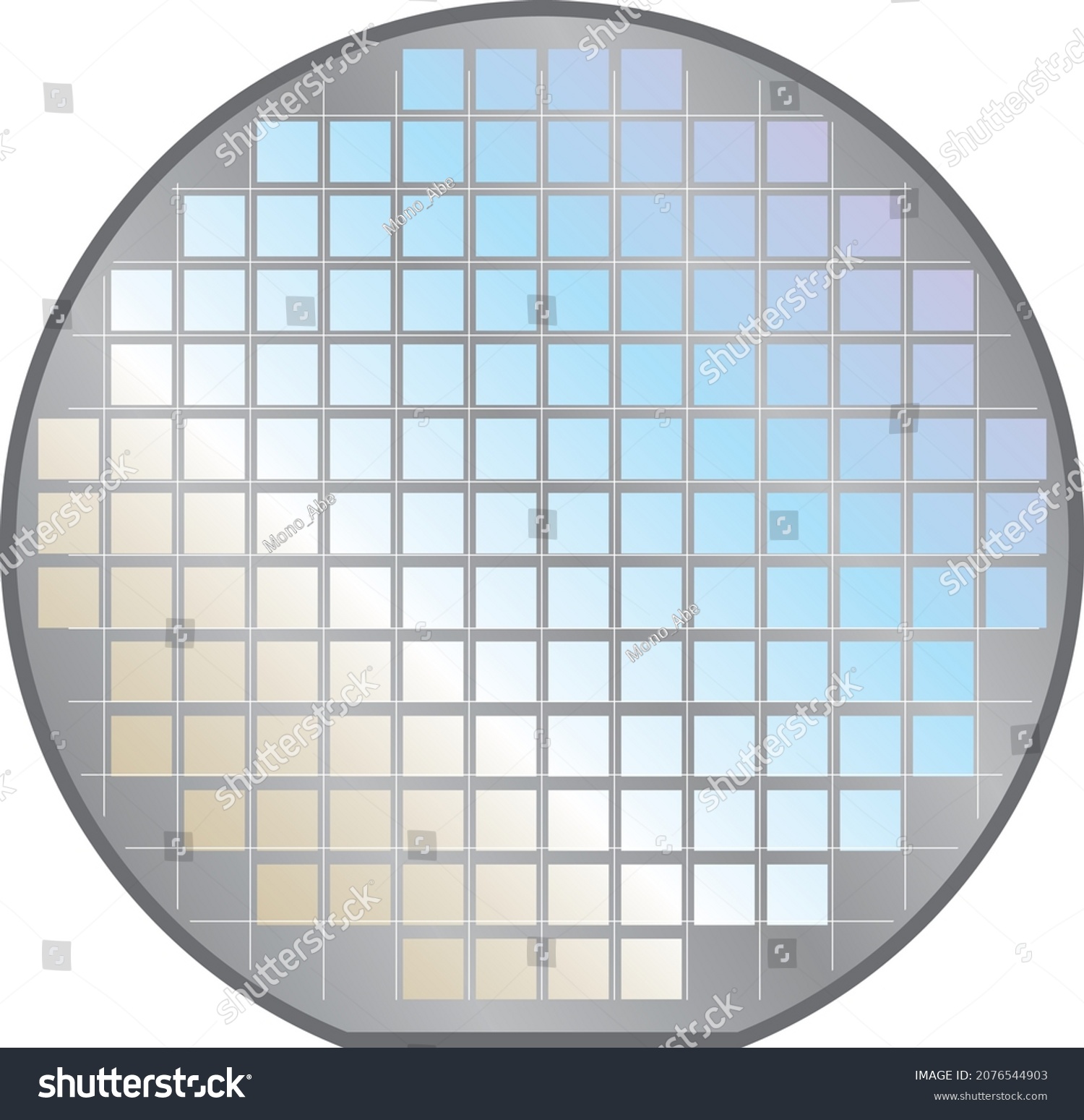 SVG of Image illustration of silicon wafer for semiconductor svg
