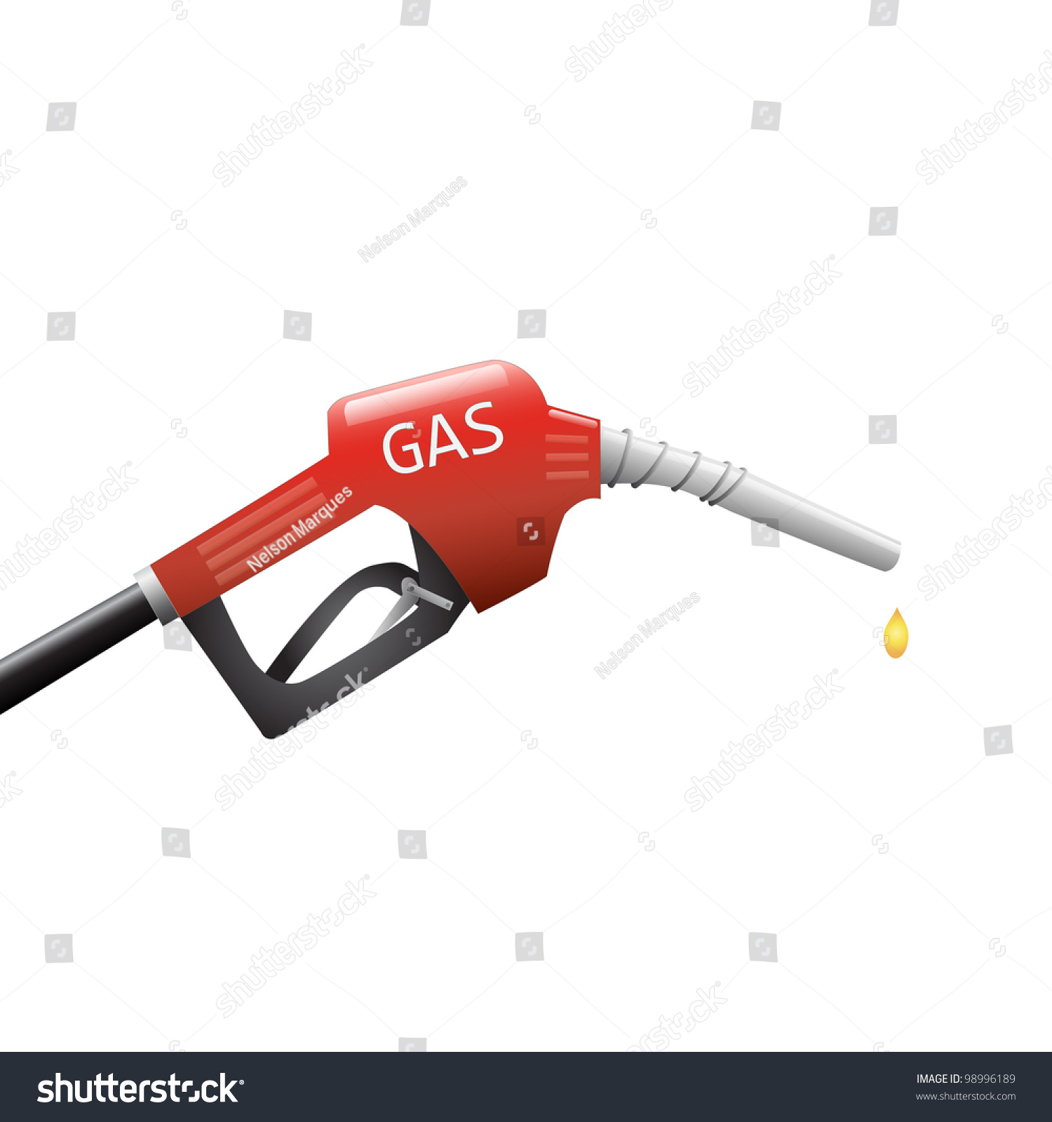 SVG of Image of a gas pump with a drop of fuel isolated on a white background. svg