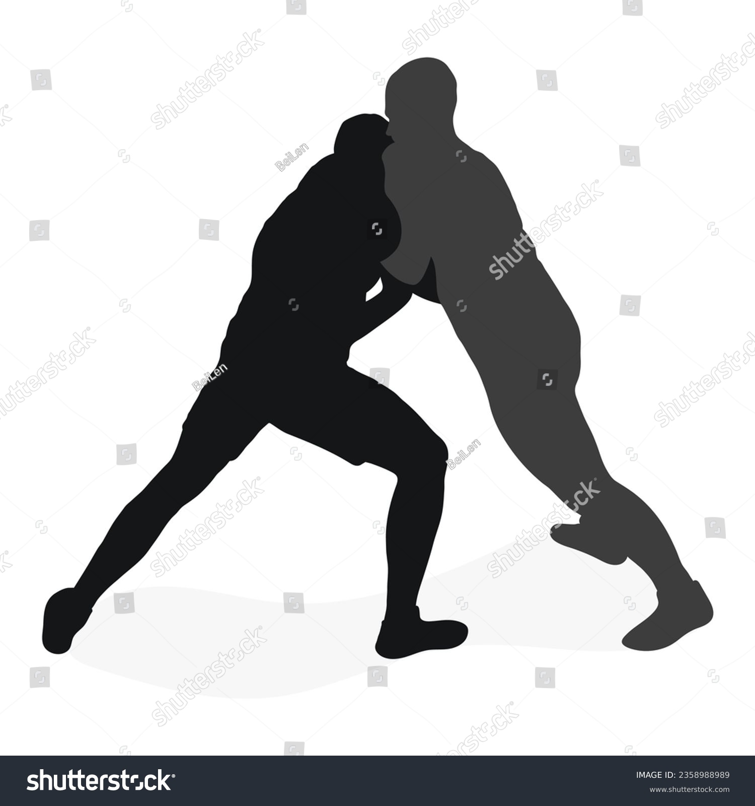 recommend clip art: Image of a silhouette of a wrestler athlete in a fighting pose. Greco Roman wrestling, combating, duel, fight, martial art, sportsmanship