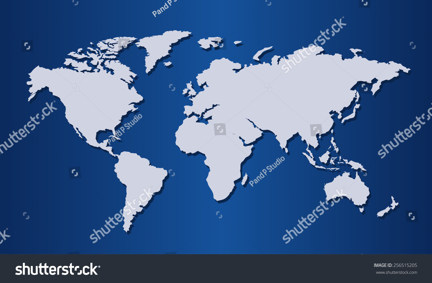 Image Vector World Map Vector Illustrator Stock Vector Royalty Free   Stock Vector Image Of A Vector World Map Vector Illustrator 256515205 