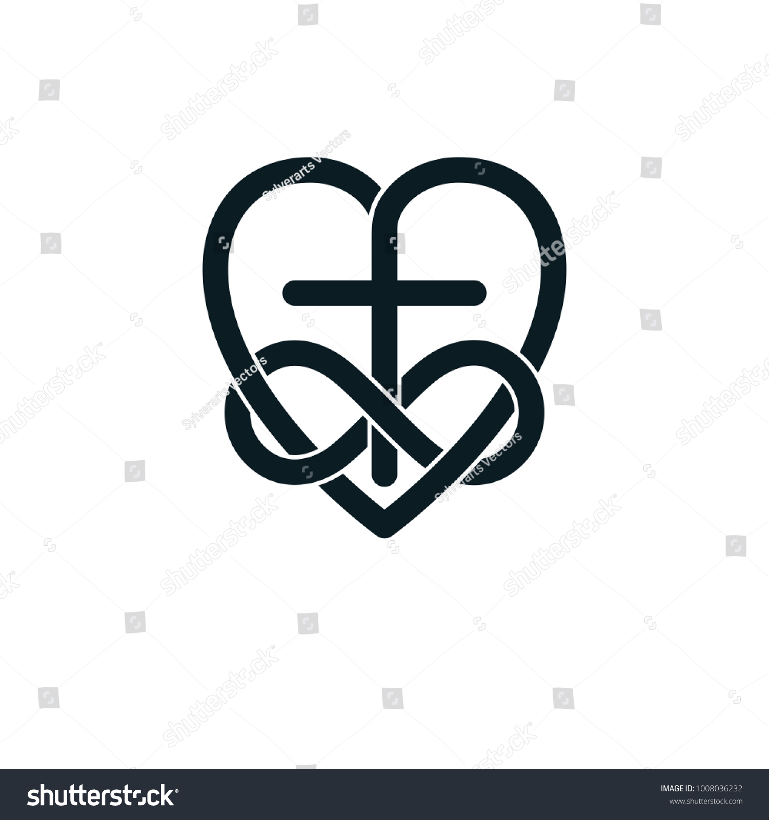 Immortal Love God Conceptual Symbol Combined Stock Vector (royalty Free 