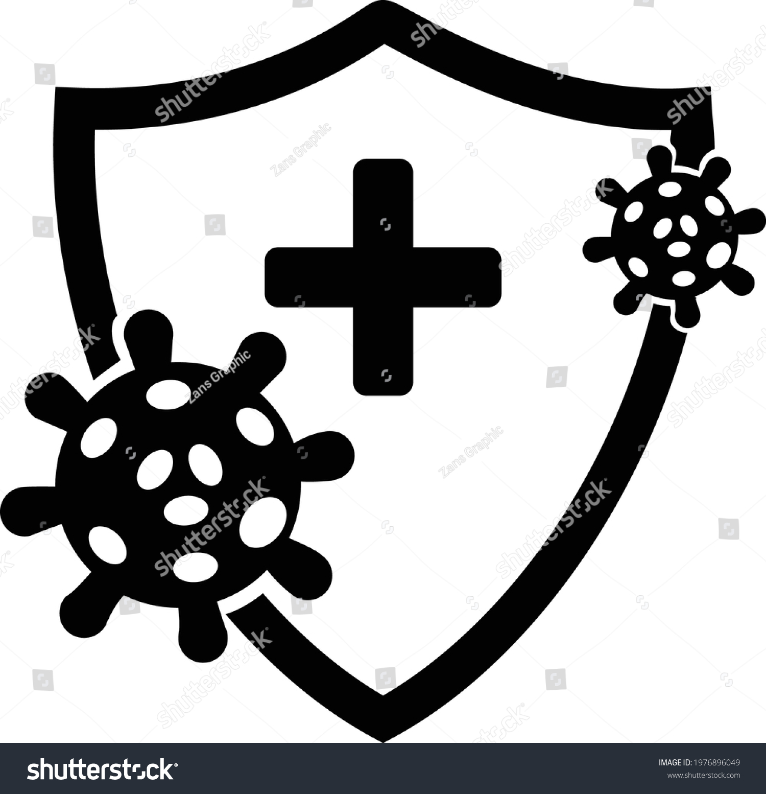 Immunity Booster Vector Icon Logo Health Stock Vector (Royalty Free ...