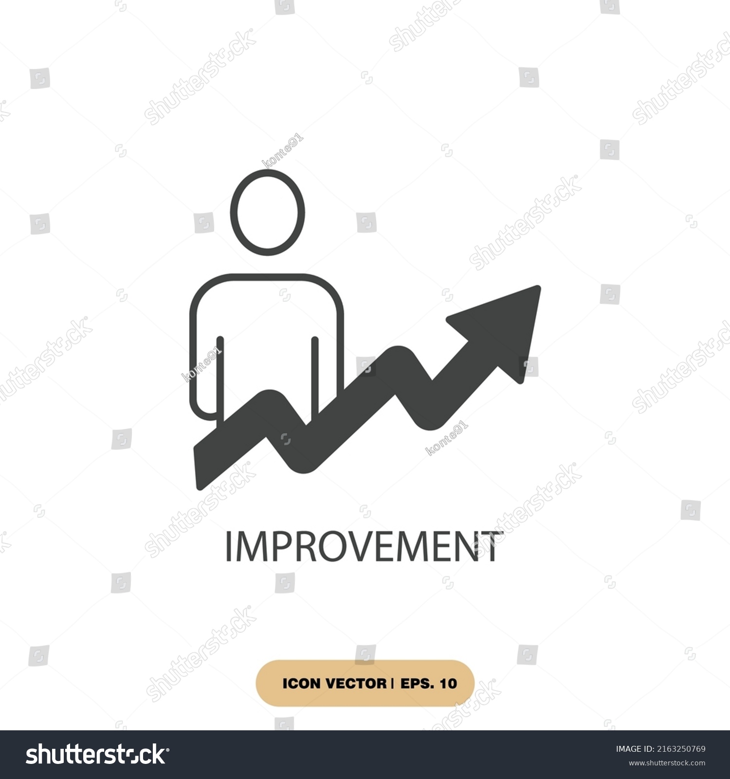 Improvement Icons Symbol Vector Elements Infographic Stock Vector ...