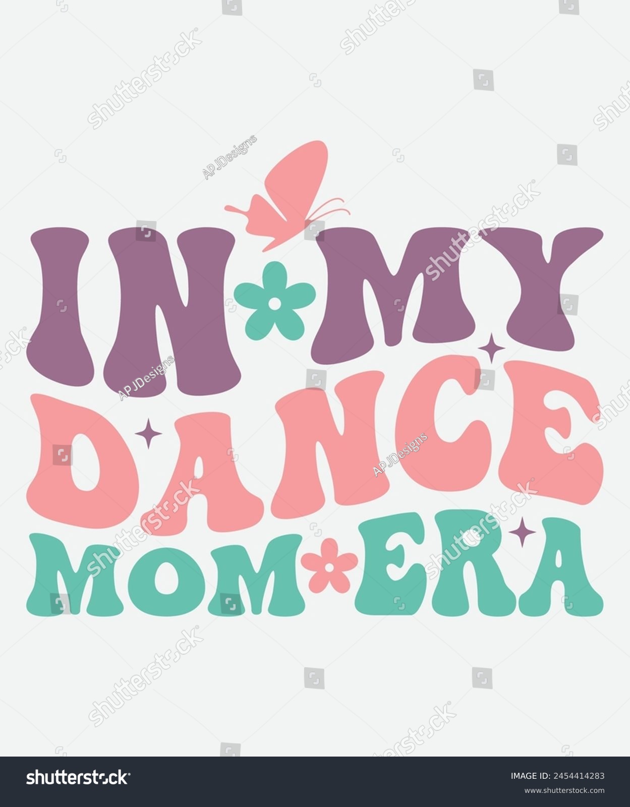 SVG of In My Dance Mom Era Retro T shirt Design, Era Retro Design, Era T shirt svg