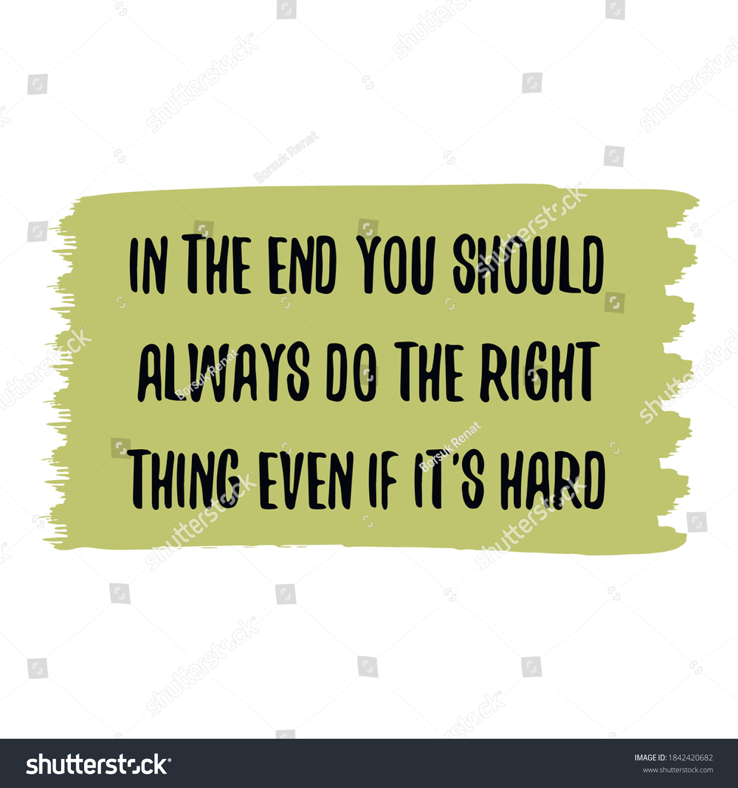 End You Should Always Do Right Stock Vector (Royalty Free) 1842420682 ...