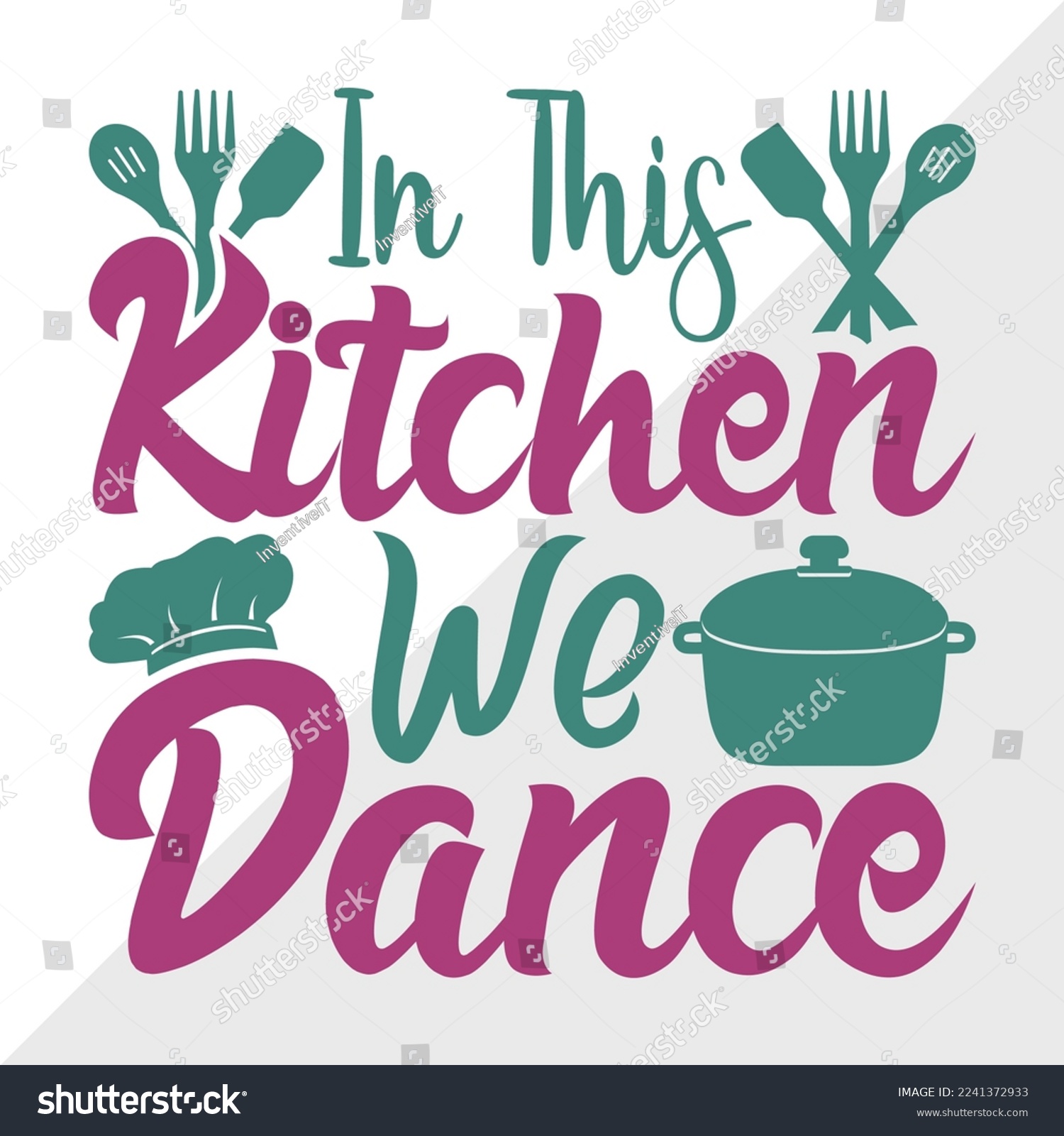 SVG of In This Kitchen We Dance SVG Printable Vector Illustration svg