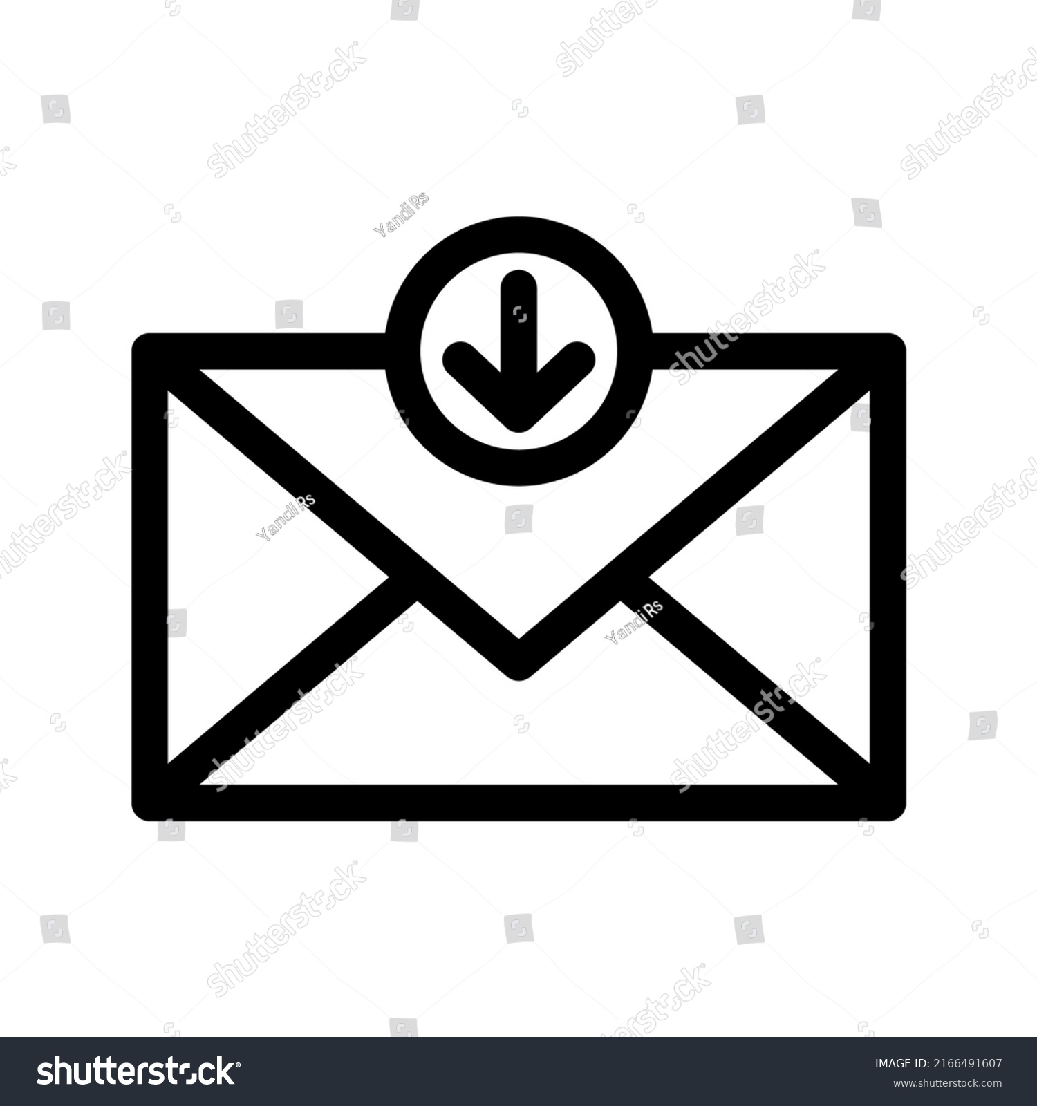 Inbox Icon Vector Symbol Design Illustration Stock Vector (Royalty Free ...