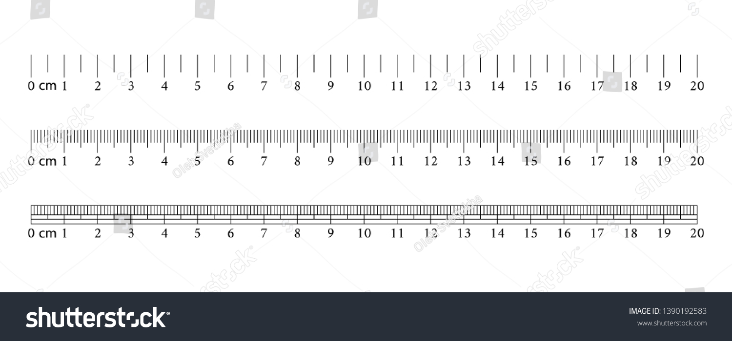 Inch Rulers Measuring Tool Ruler Graduation Stock Vector (Royalty Free ...