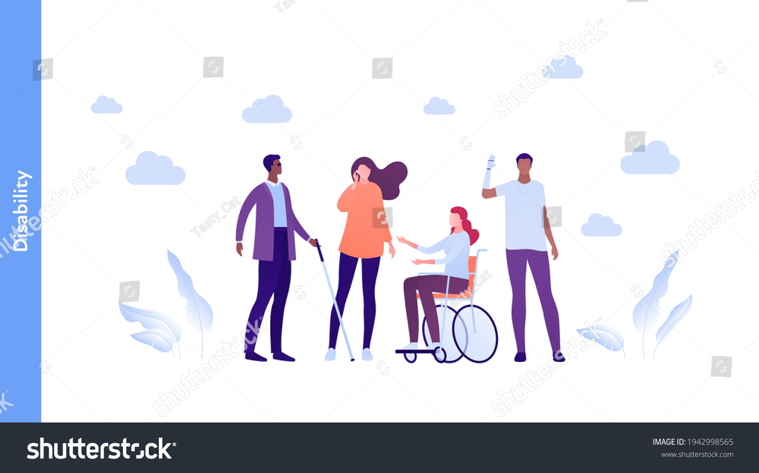 Inclusion Diversity Concept Vector Flat People Stock Vector (Royalty ...