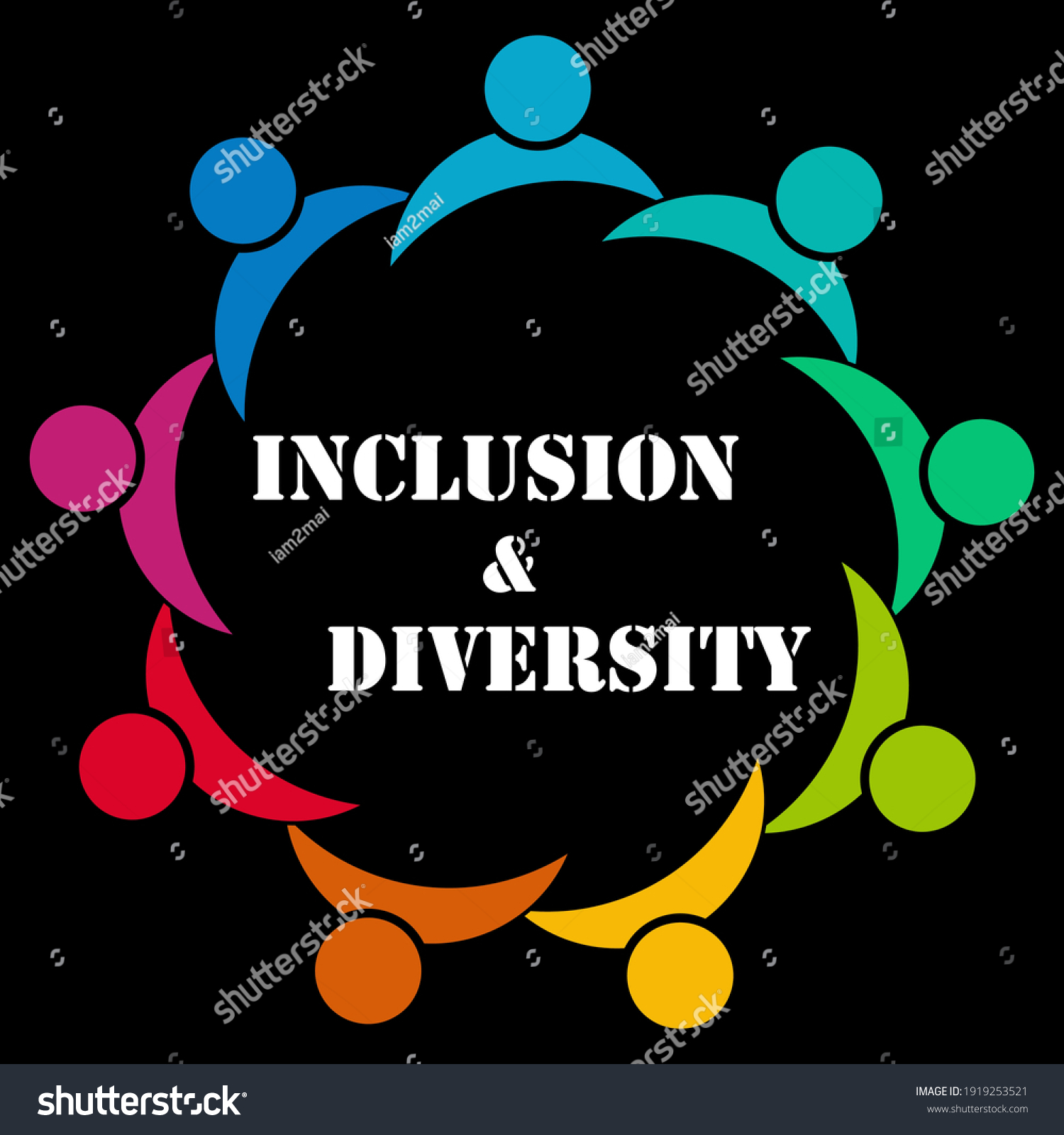 Inclusion Diversity Infographic Vector Set People Stock Vector Royalty