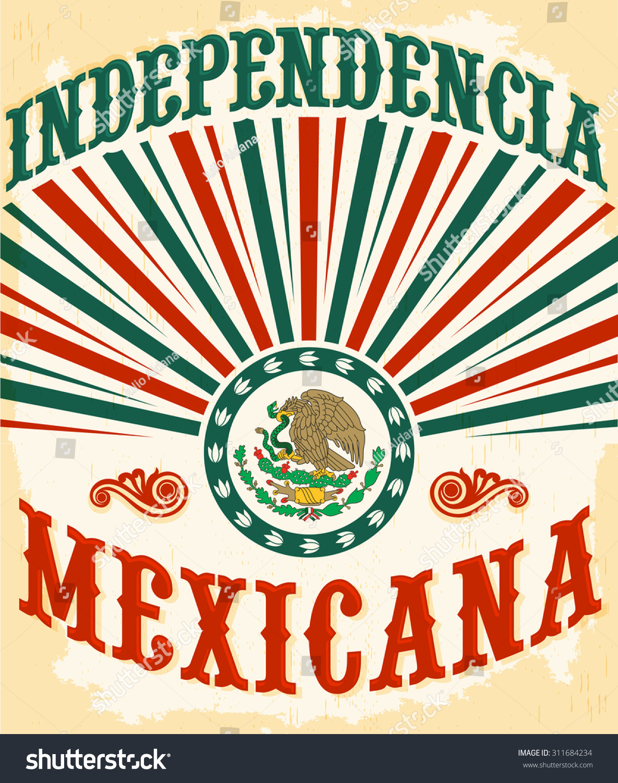 Independencia Mexicana - Mexican Independence Vintage Poster Design ...