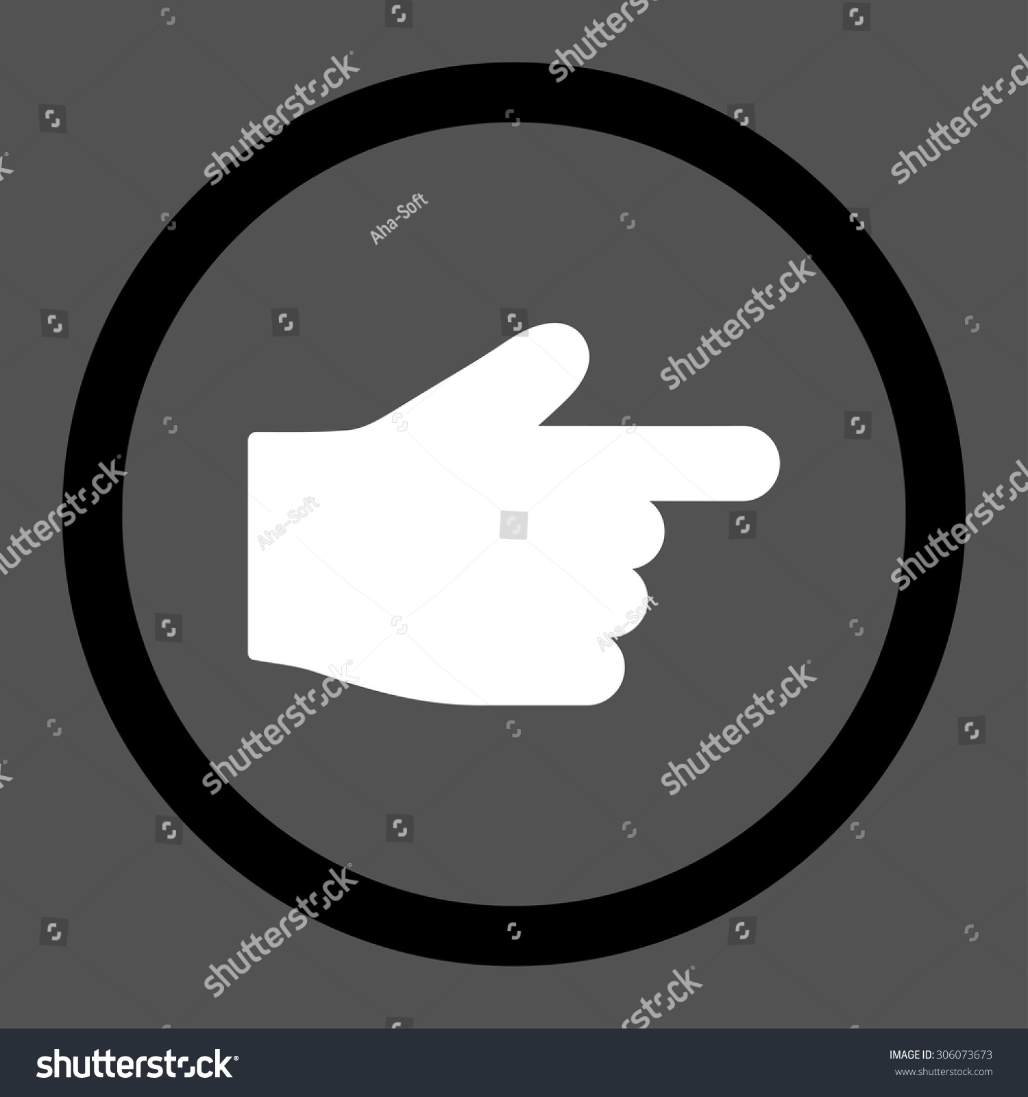 Download Index Finger Vector Icon This Rounded Stock Vector ...