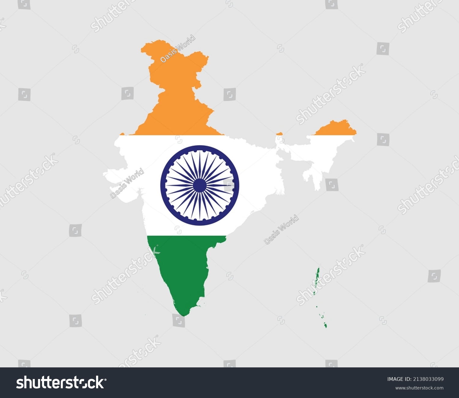 India Map Flag Map Republic India Stock Vector (Royalty Free ...