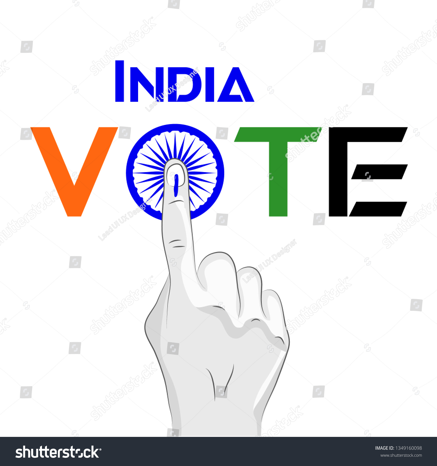 SVG of india vote hand symbol svg