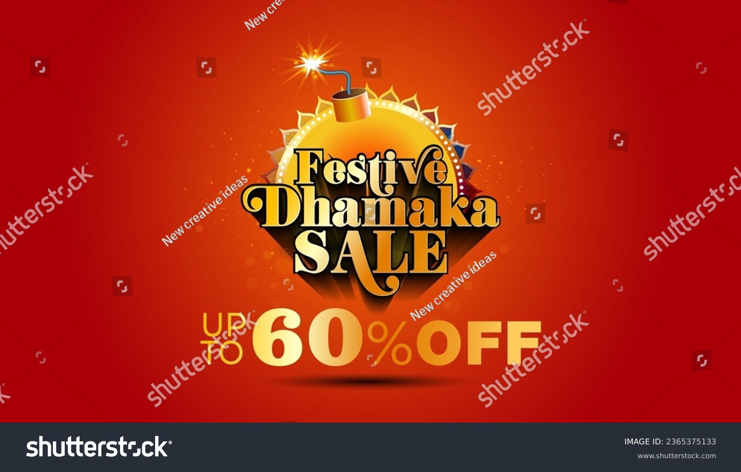SVG of Indian Festive dhamaka sale up to 60% off typography. Sale, offer and promotional advertising Logo and design background. svg