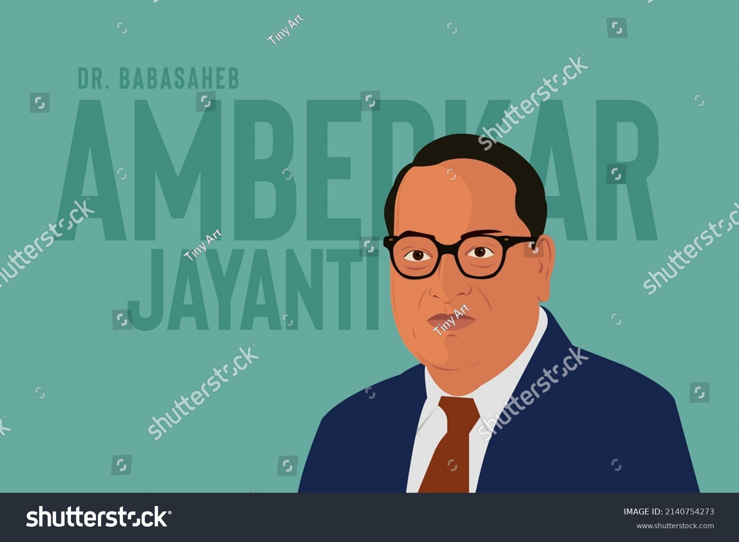 vektor-stok-indian-freedom-fighter-dr-babasaheb-bhimrao-tanpa-royalti