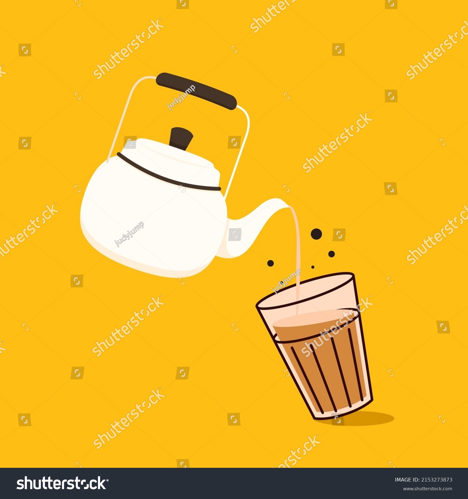 Indian Hot Drink Vector Indian Chai Stock Vector (Royalty Free ...