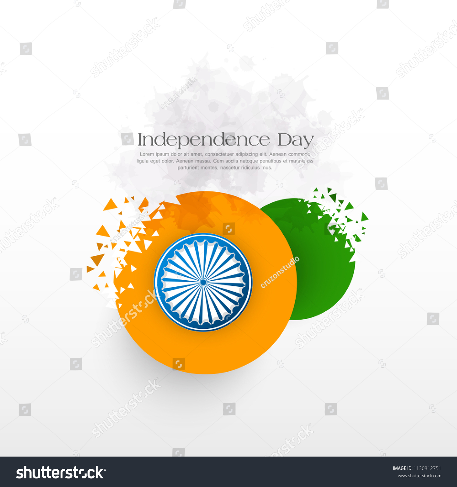 Indian Independence Day Vector Text 15th Stock Vector (Royalty Free ...