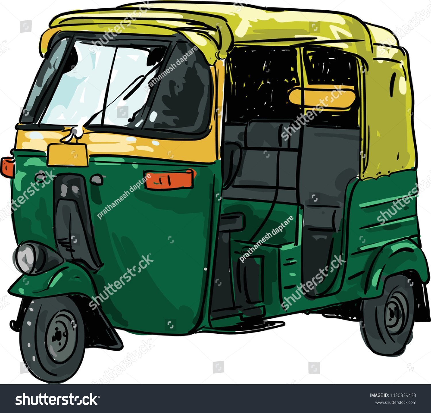 Ricksha Stock Vectors, Images & Vector Art | Shutterstock